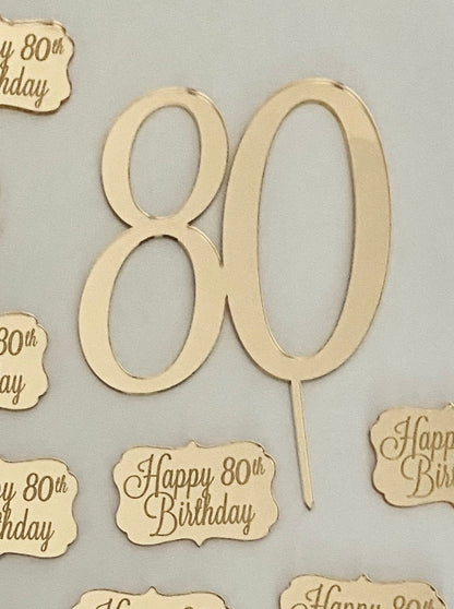 Modern Number Cake Topper
