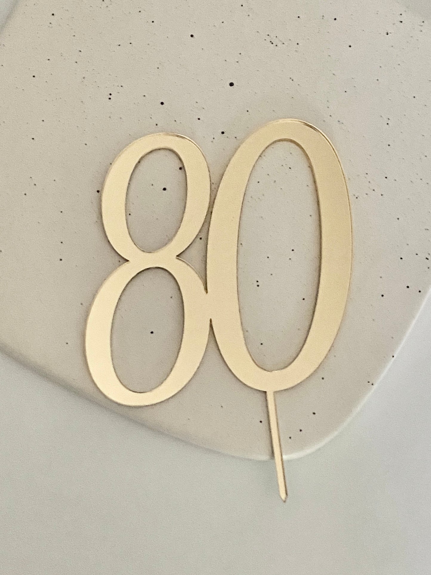 Modern Number Cake Topper