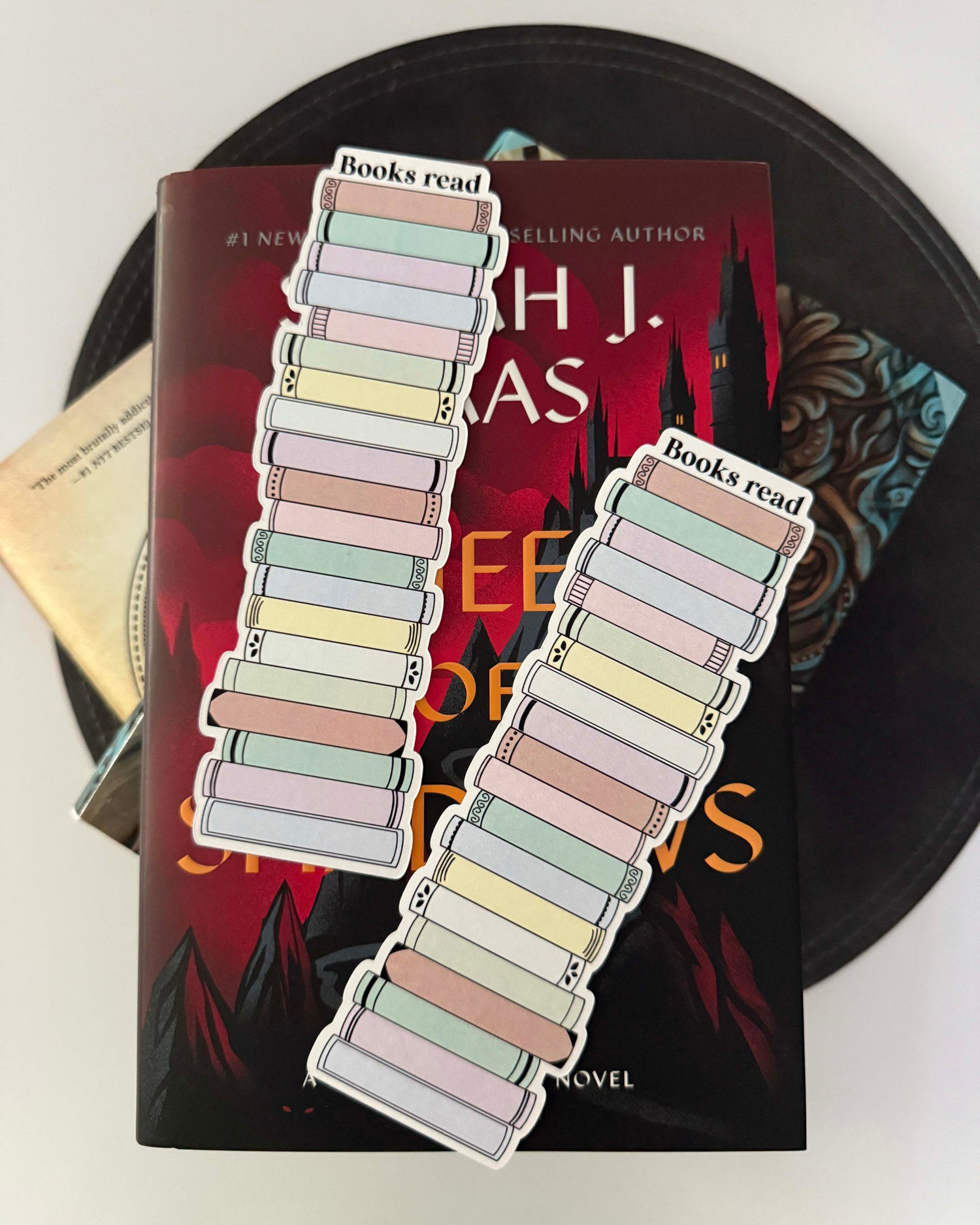 track your latest reads with a book tracker bookmark