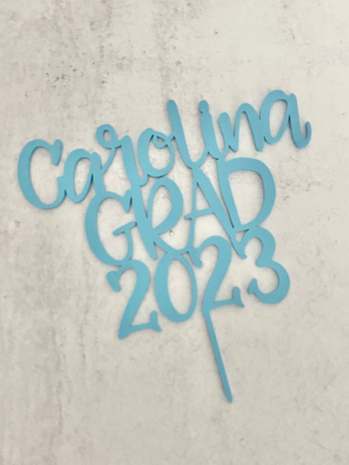 Carolina Grad Cake Topper