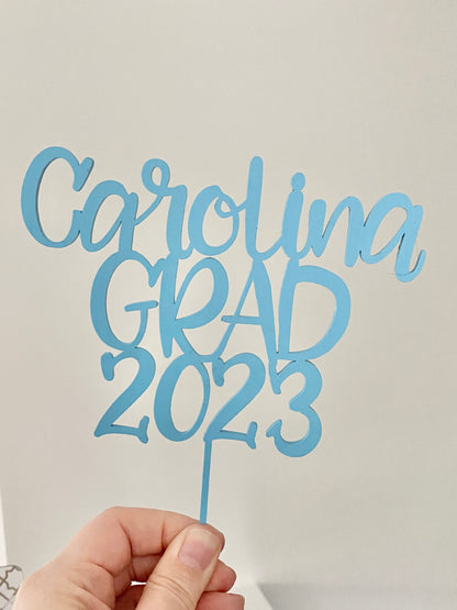 Carolina Grad Cake Topper