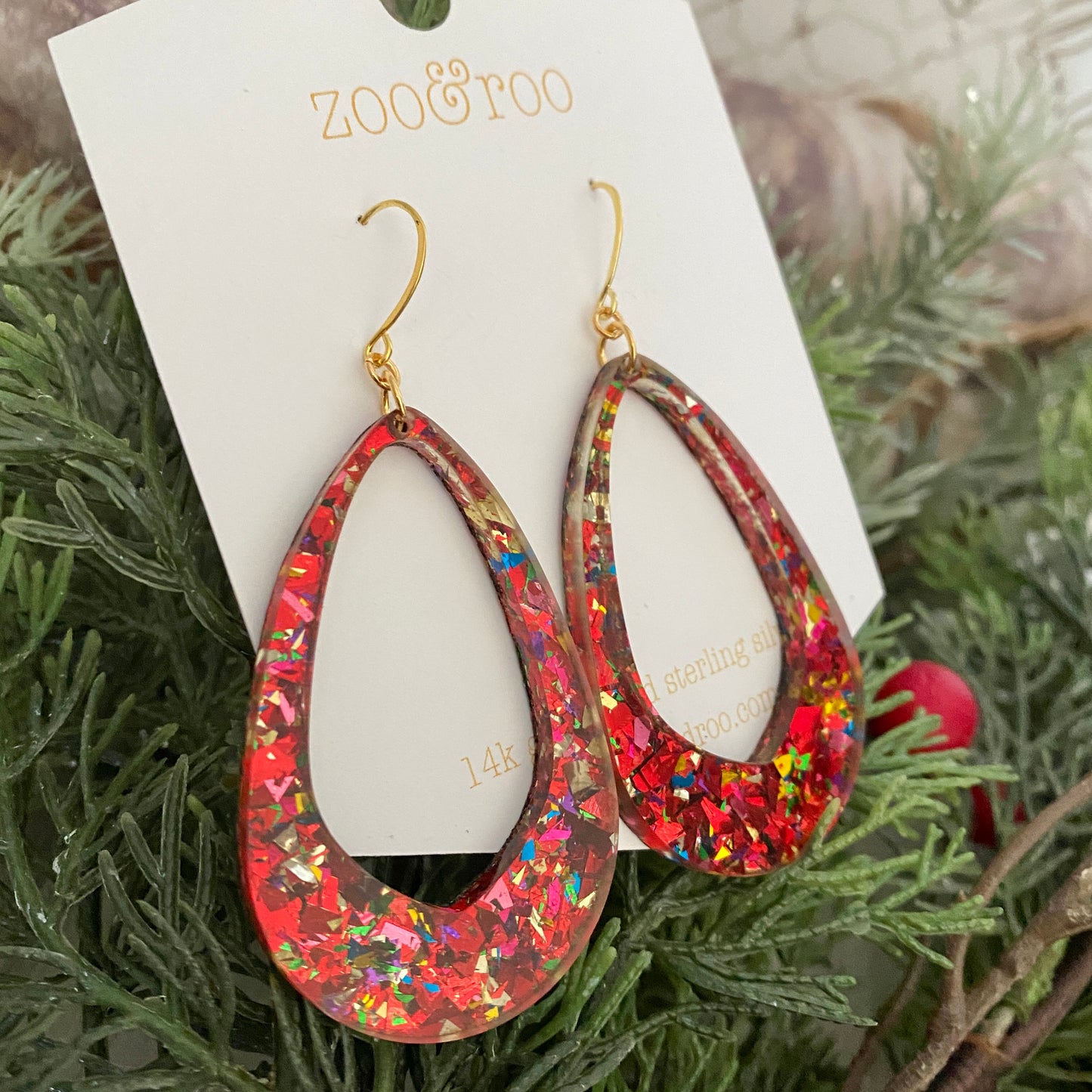 Christmas Party Olivia Teardrop Earrings