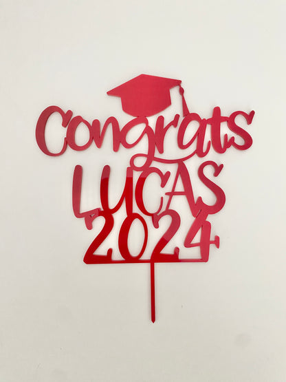 Personalized Graduation Cake Topper