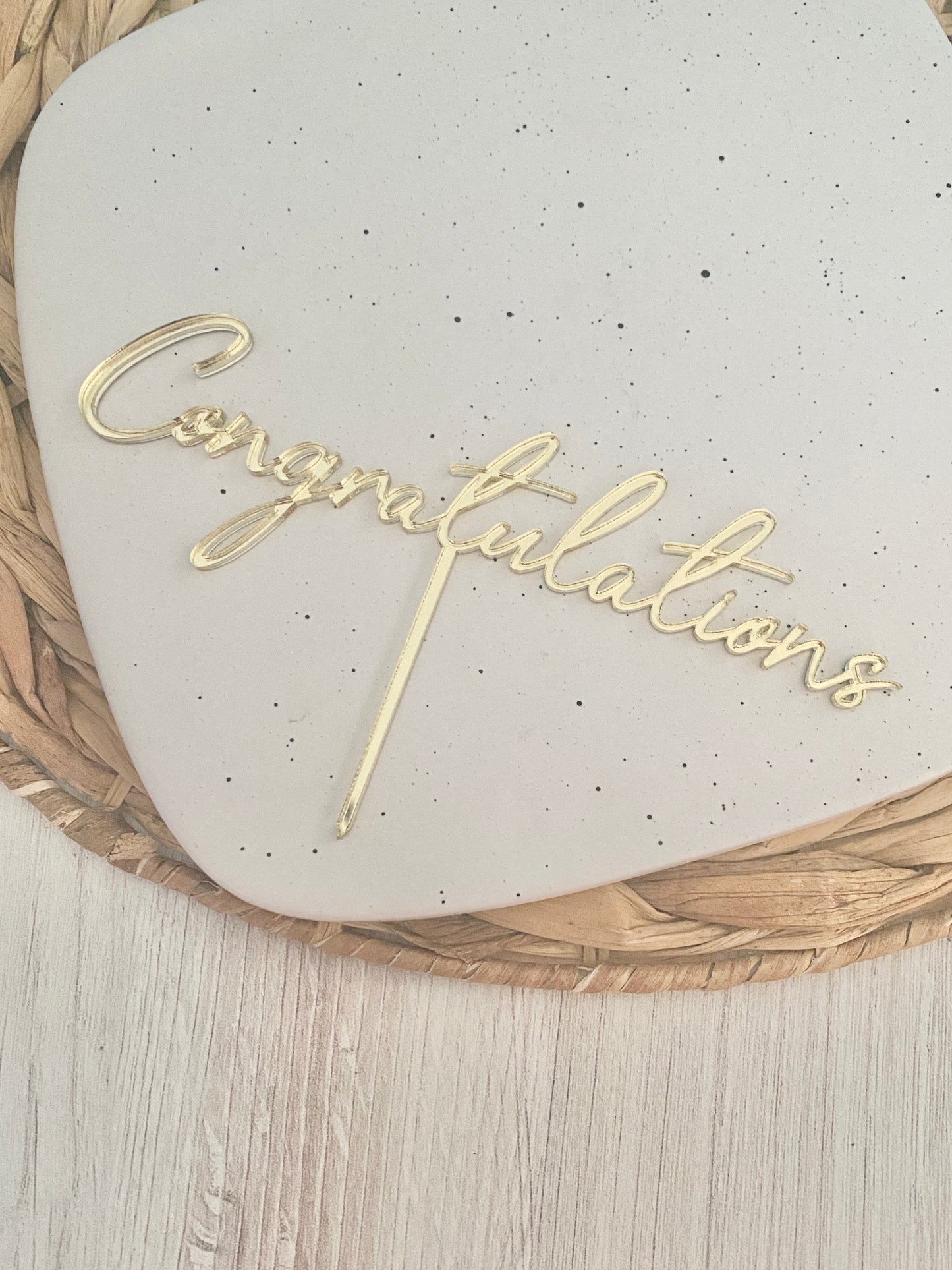 Congratulations Cake Topper