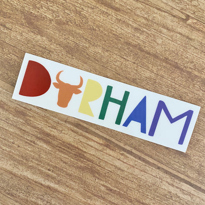 Durham rainbow sticker