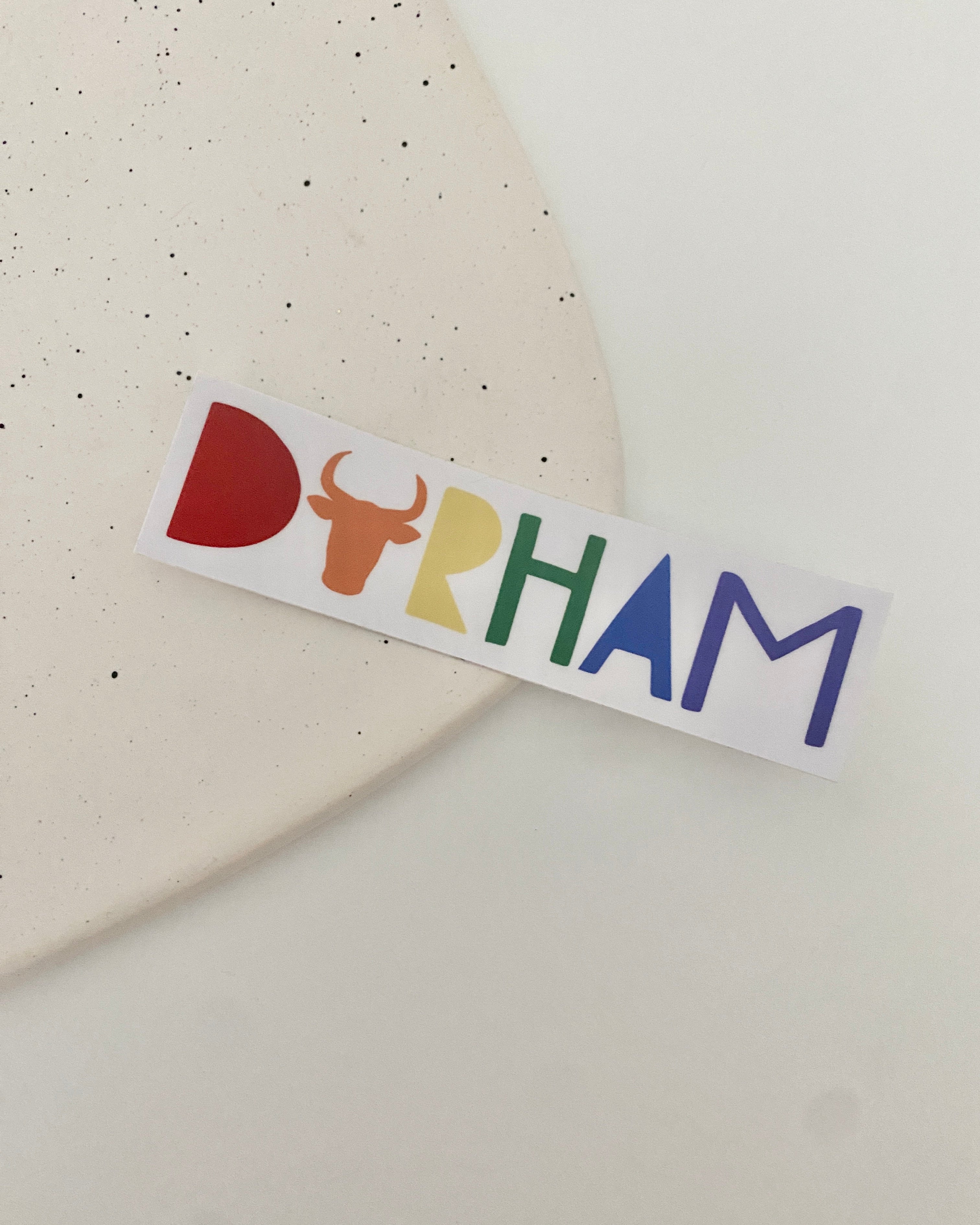 Durham rainbow sticker – zoo&roo