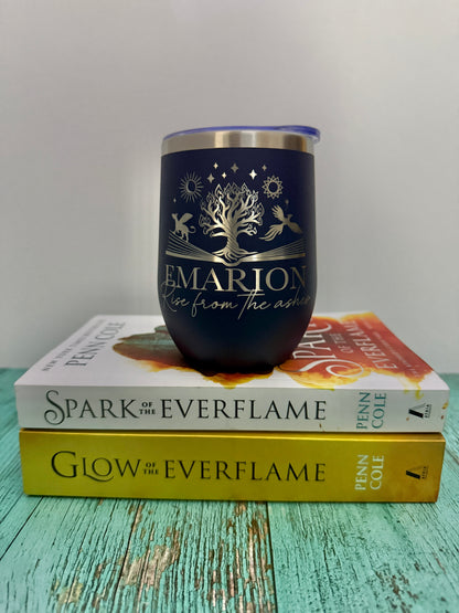 Emarion stainless steel wine tumbler - The Kindred's Curse Saga