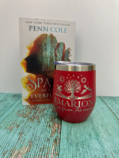 Emarion stainless steel wine tumbler - The Kindred's Curse Saga