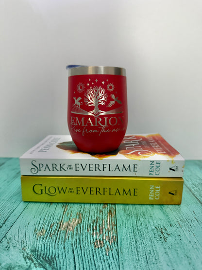 Emarion stainless steel wine tumbler - The Kindred's Curse Saga