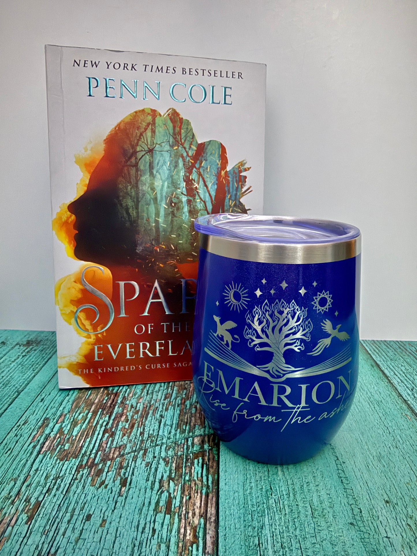 Emarion stainless steel wine tumbler - The Kindred's Curse Saga