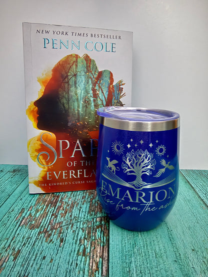 Emarion stainless steel wine tumbler - The Kindred's Curse Saga