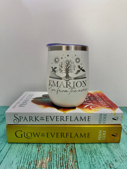 Emarion stainless steel wine tumbler - The Kindred's Curse Saga