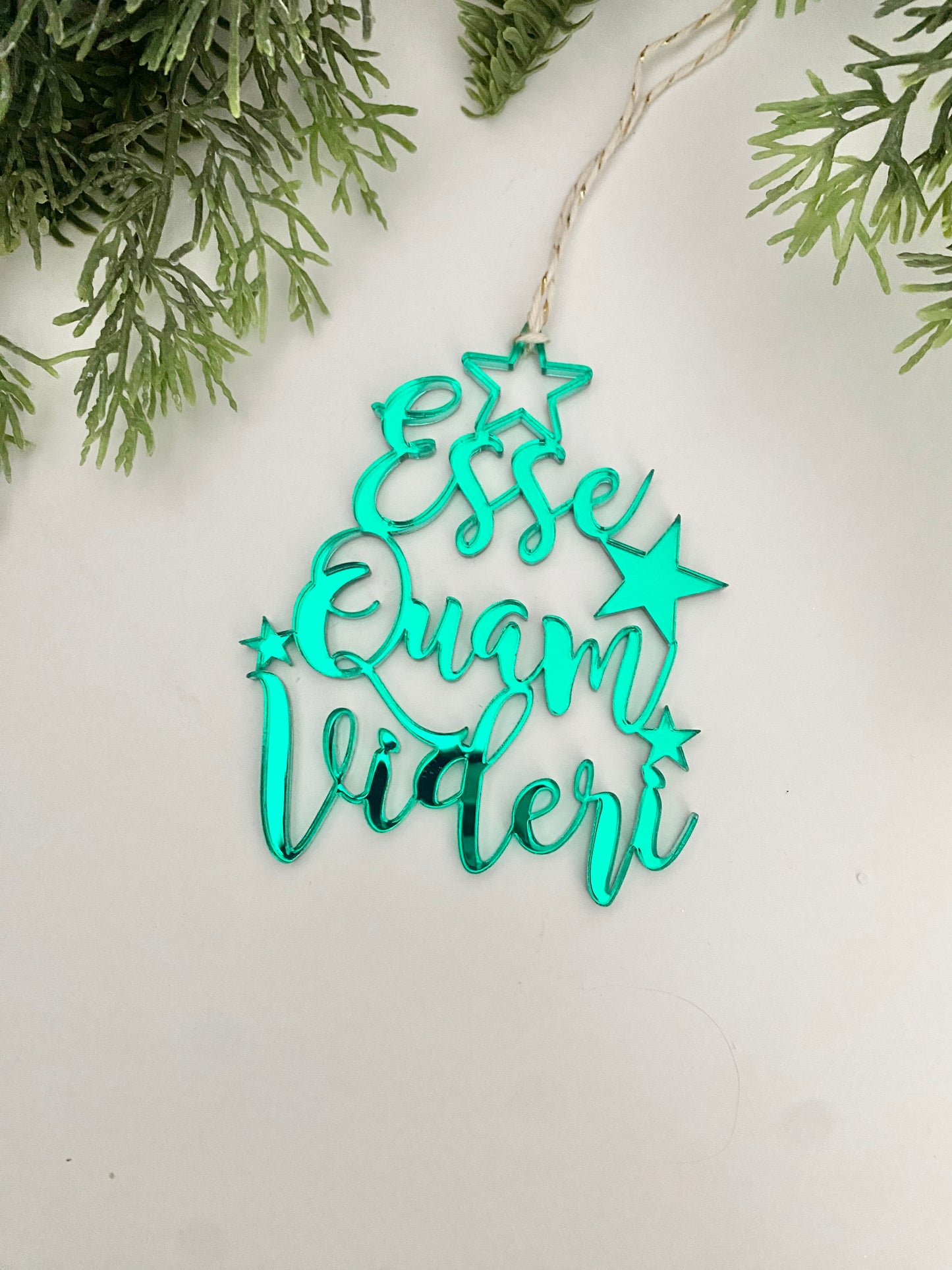 Esse Quam Videri acrylic ornament