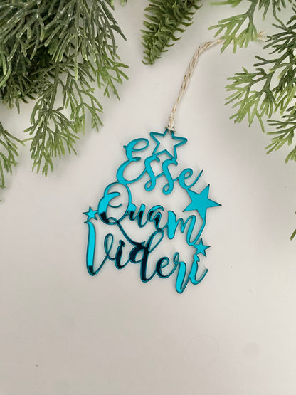 Esse Quam Videri acrylic ornament