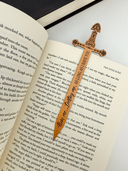 The Ever King sword bookmark