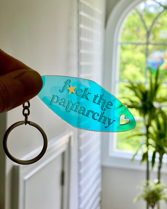 F*ck the Patriarchy Iridescent Acrylic Keychain