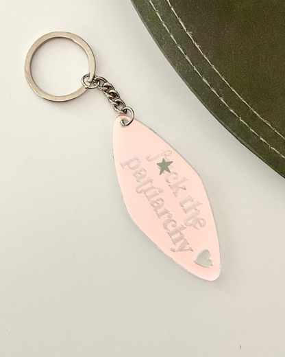 F*ck the Patriarchy Iridescent Acrylic Keychain