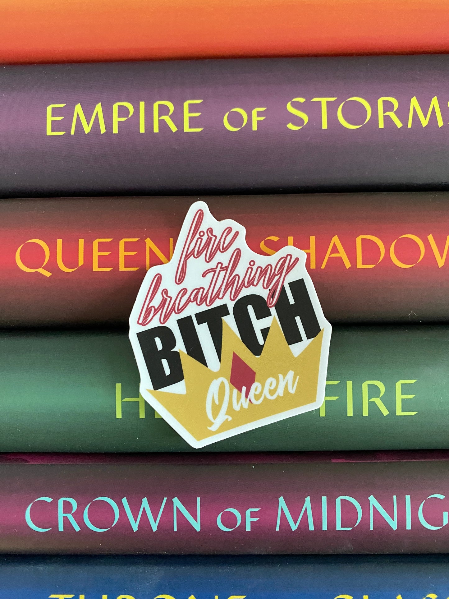 Fire Breathing Bitch Queen sticker