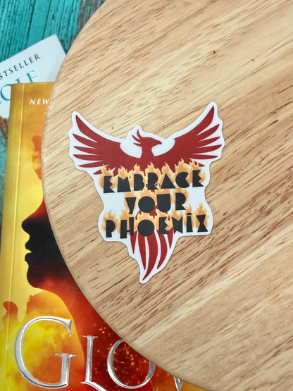 Embrace your phoenix sticker - The Kindred's Curse Saga