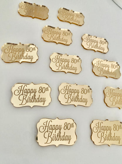 Vintage Frame Cupcake Charms
