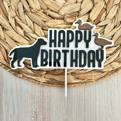 Hunting Theme Birthday Cake Topper