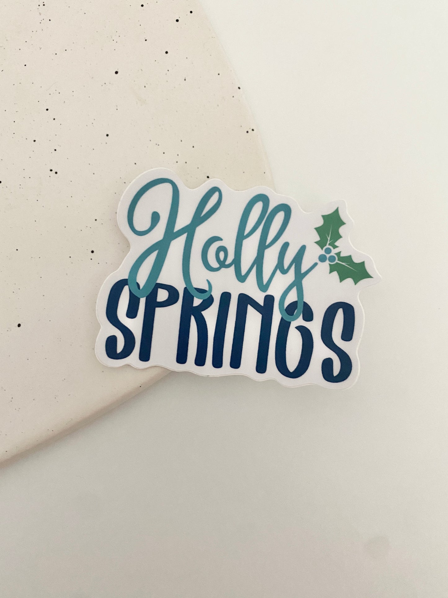 Holly Springs holly sticker