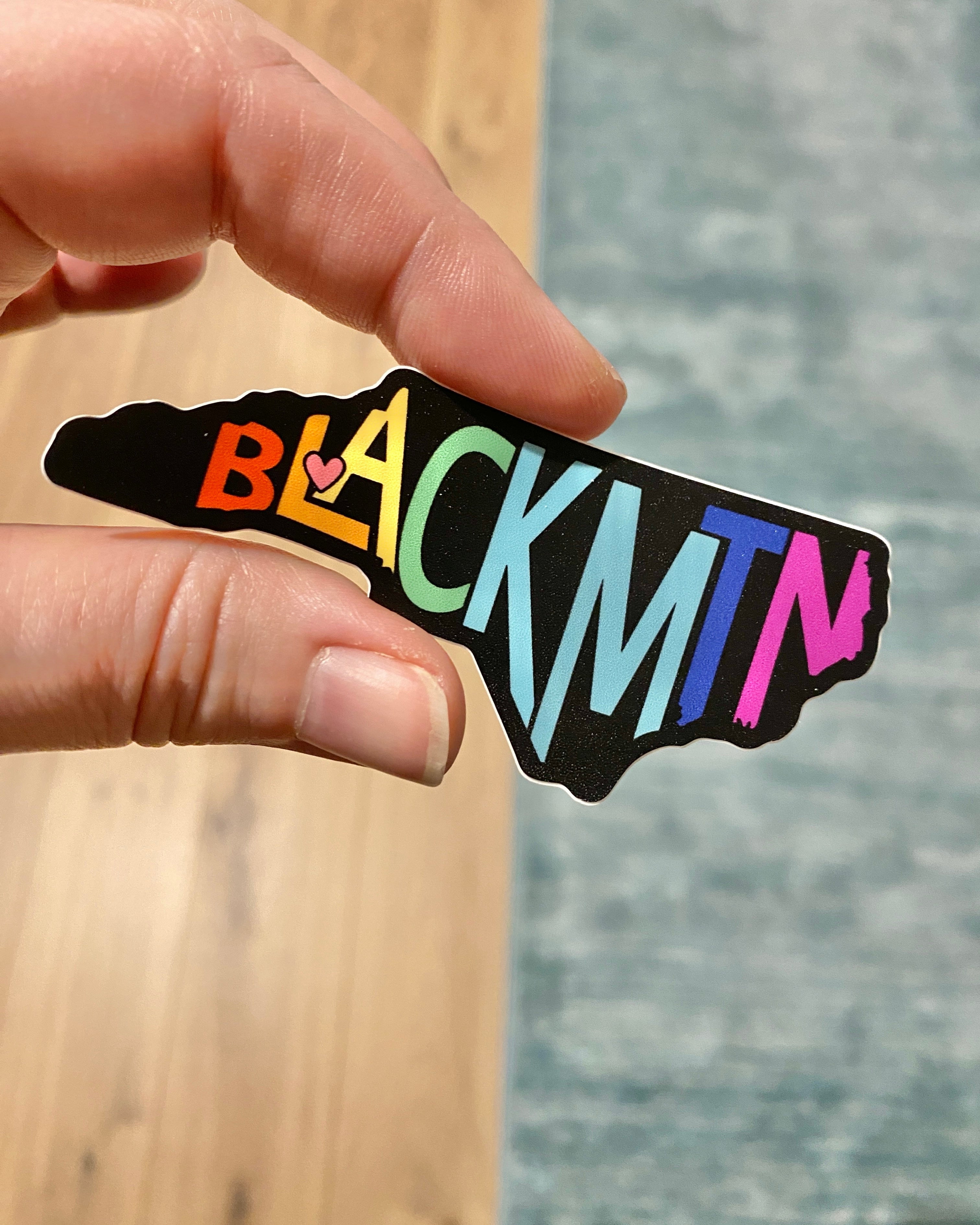 Mtn Roo Sticker Black Mountain sticker – zoo&roo