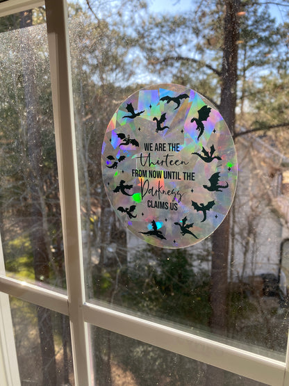 Thirteen Suncatcher Rainbow Prism Window Decal