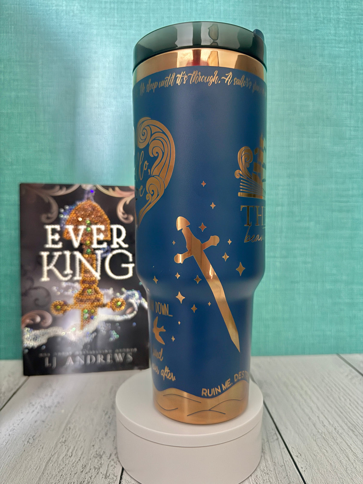 Ever King 40 oz engraved full wrap tumbler