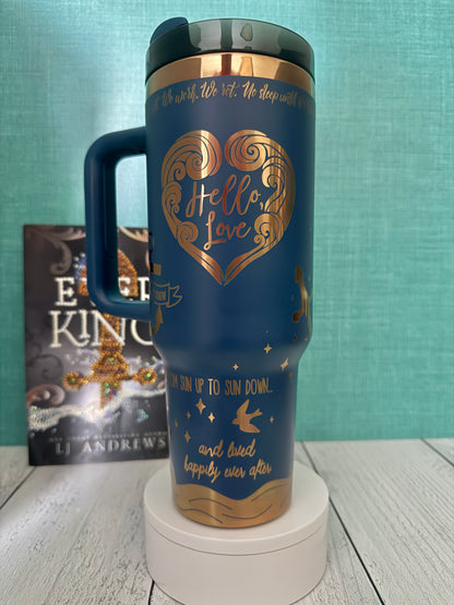 Ever King 40 oz engraved full wrap tumbler