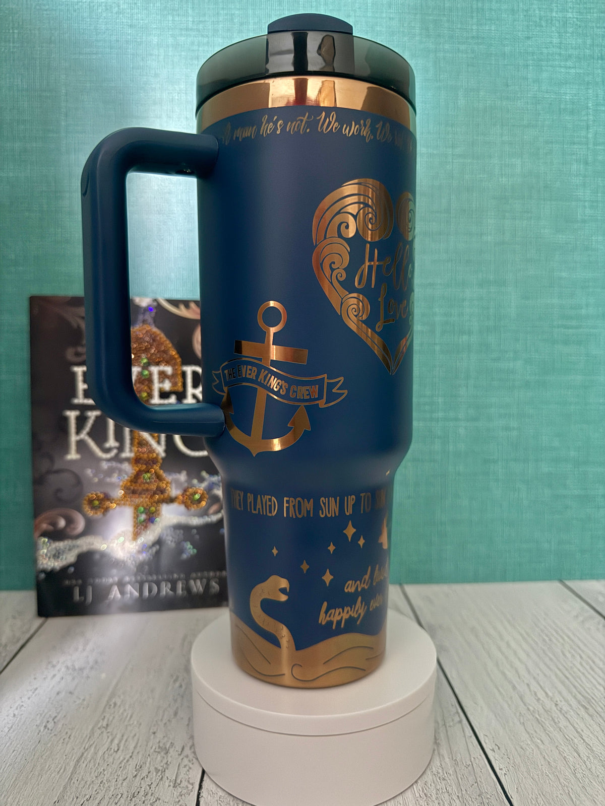 Ever King 40 oz engraved full wrap tumbler