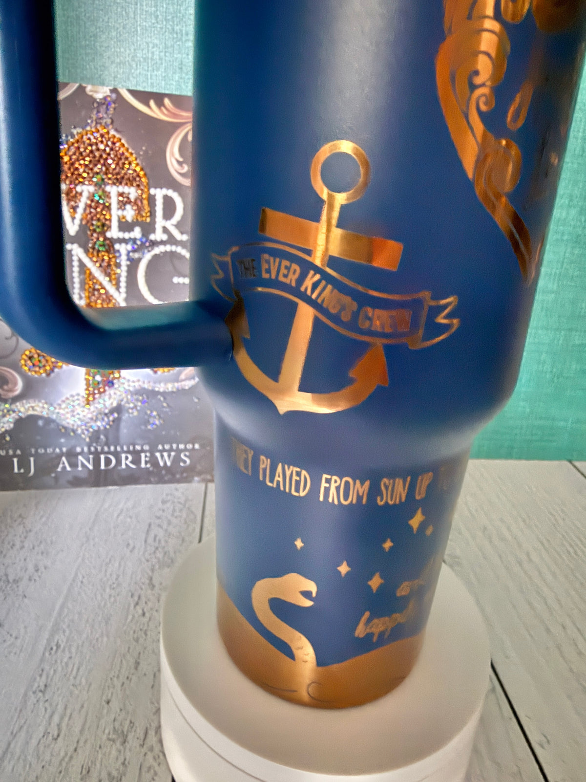 Ever King 40 oz engraved full wrap tumbler