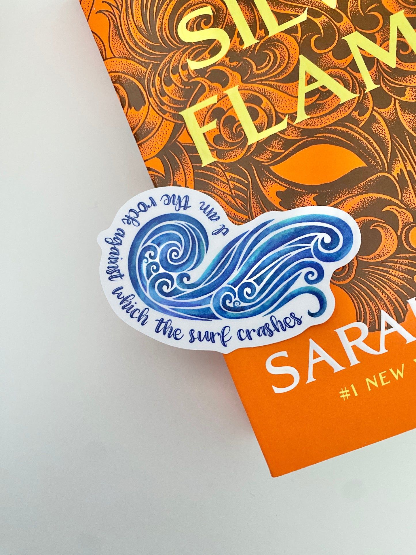 Nesta's wave sticker “I am the rock” ACOTAR