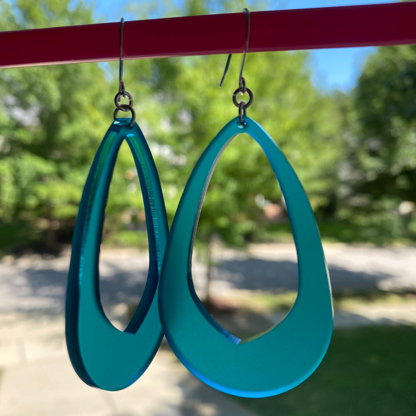 Olivia Frosted Teardrop Earrings