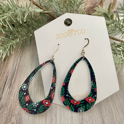 Christmas Ornaments Olivia Teardrop Earrings