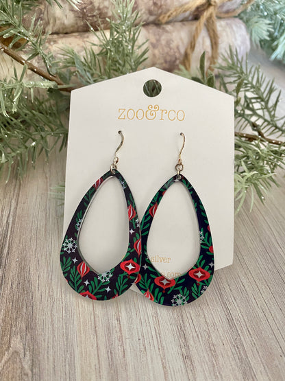 Christmas Ornaments Olivia Teardrop Earrings