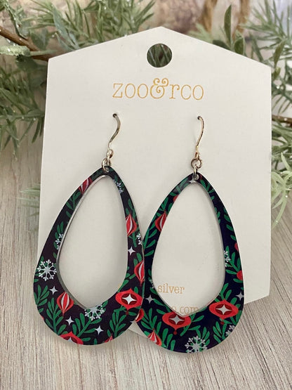 Christmas Ornaments Olivia Teardrop Earrings