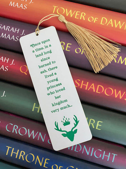 Once upon a time acrylic bookmark