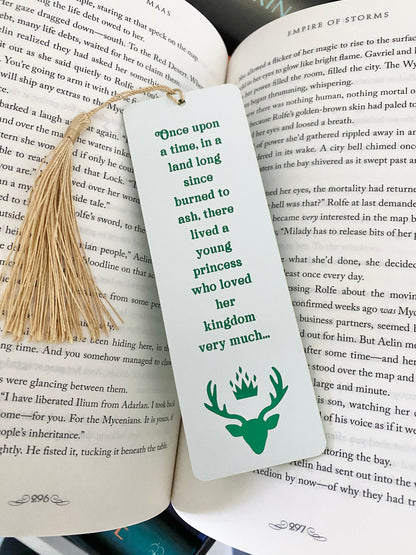 Once upon a time acrylic bookmark