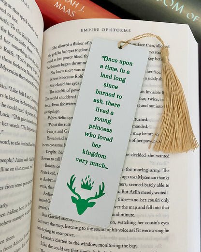 Once upon a time acrylic bookmark