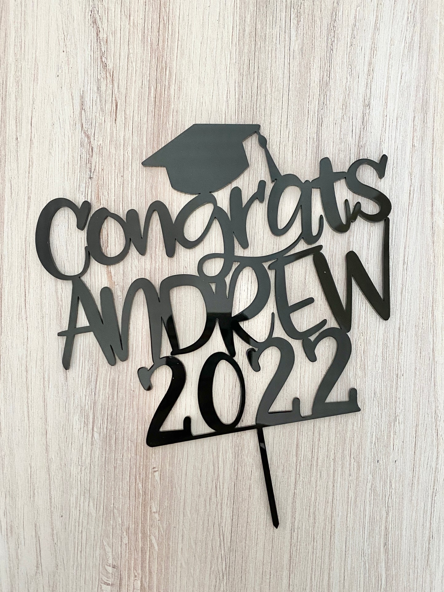 Personalized Graduation Cake Topper