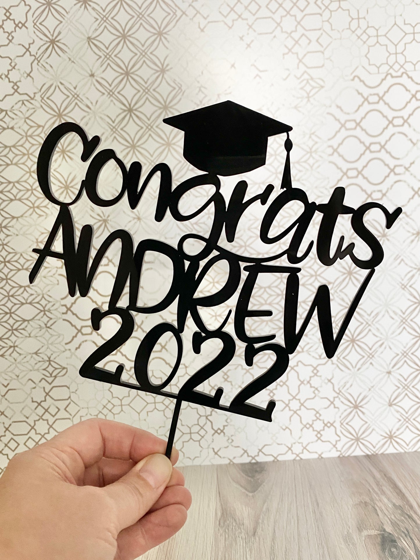 Personalized Graduation Cake Topper