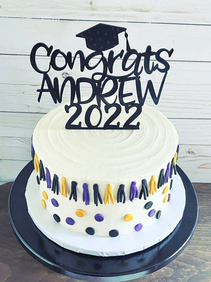 Personalized Graduation Cake Topper