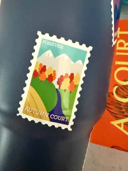 ACOTAR Prythian Courts Postage Stamp Sticker Autumn Court