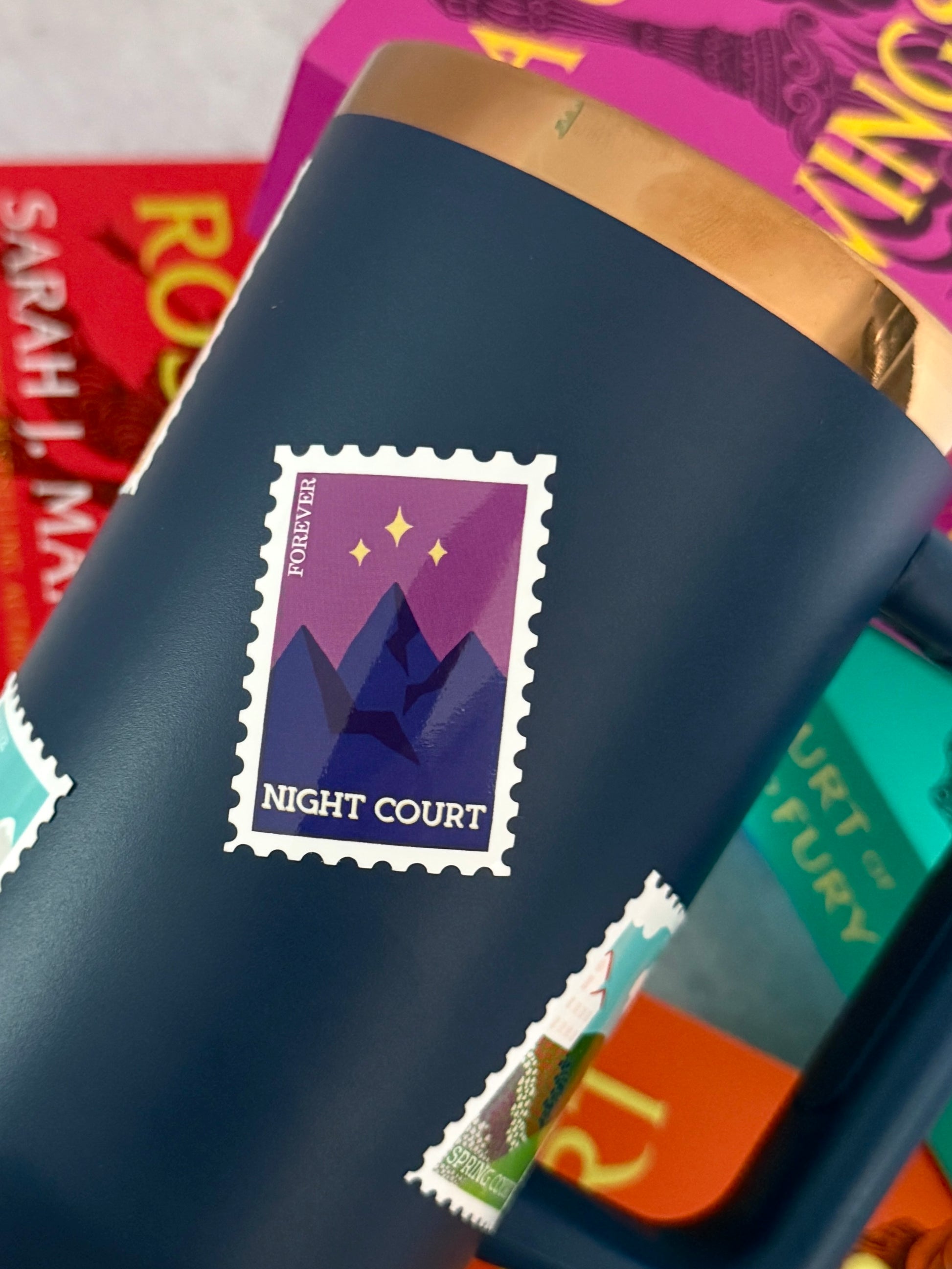 ACOTAR Prythian Courts Postage Stamp Sticker Night Court