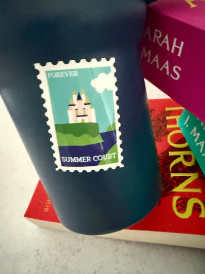ACOTAR Prythian Courts Postage Stamp Sticker Summer Court