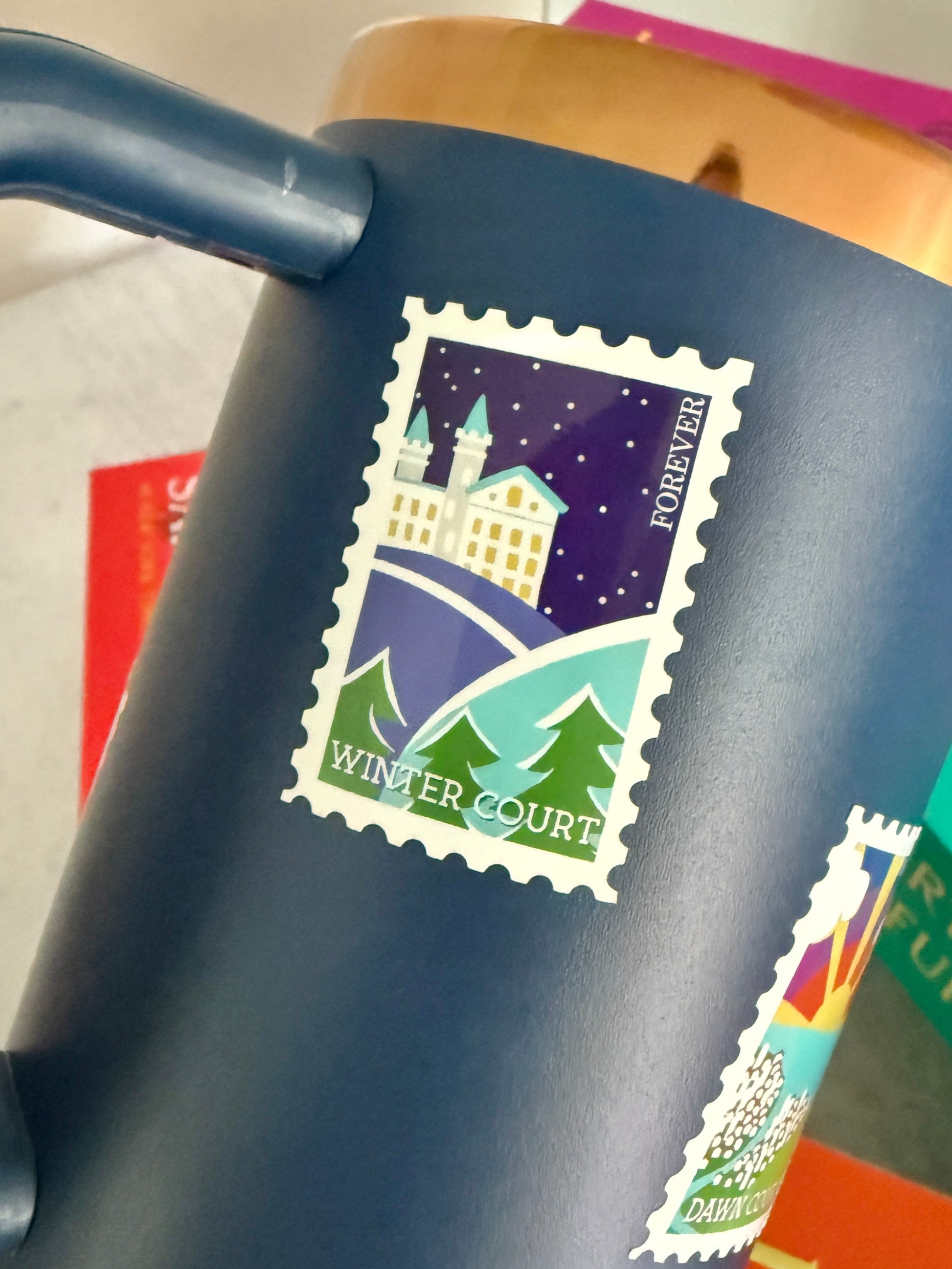 ACOTAR Prythian Courts Postage Stamp Sticker Winter Court