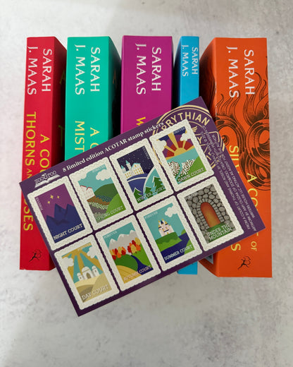 ACOTAR Prythian Courts Postage Stamp Sticker Sheet (Set of 8)