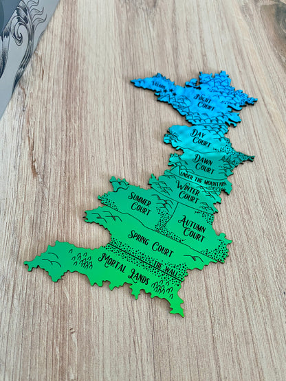 Map of Prythian ACOTAR bookmark