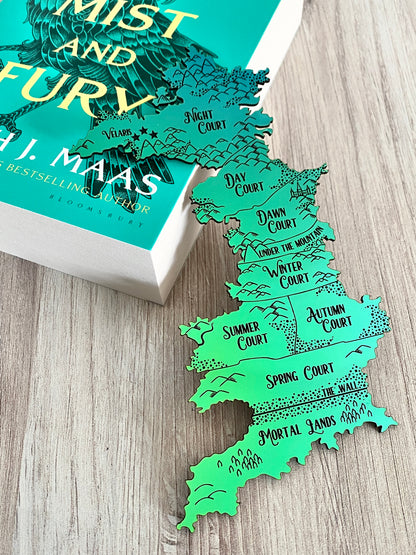 Map of Prythian ACOTAR bookmark